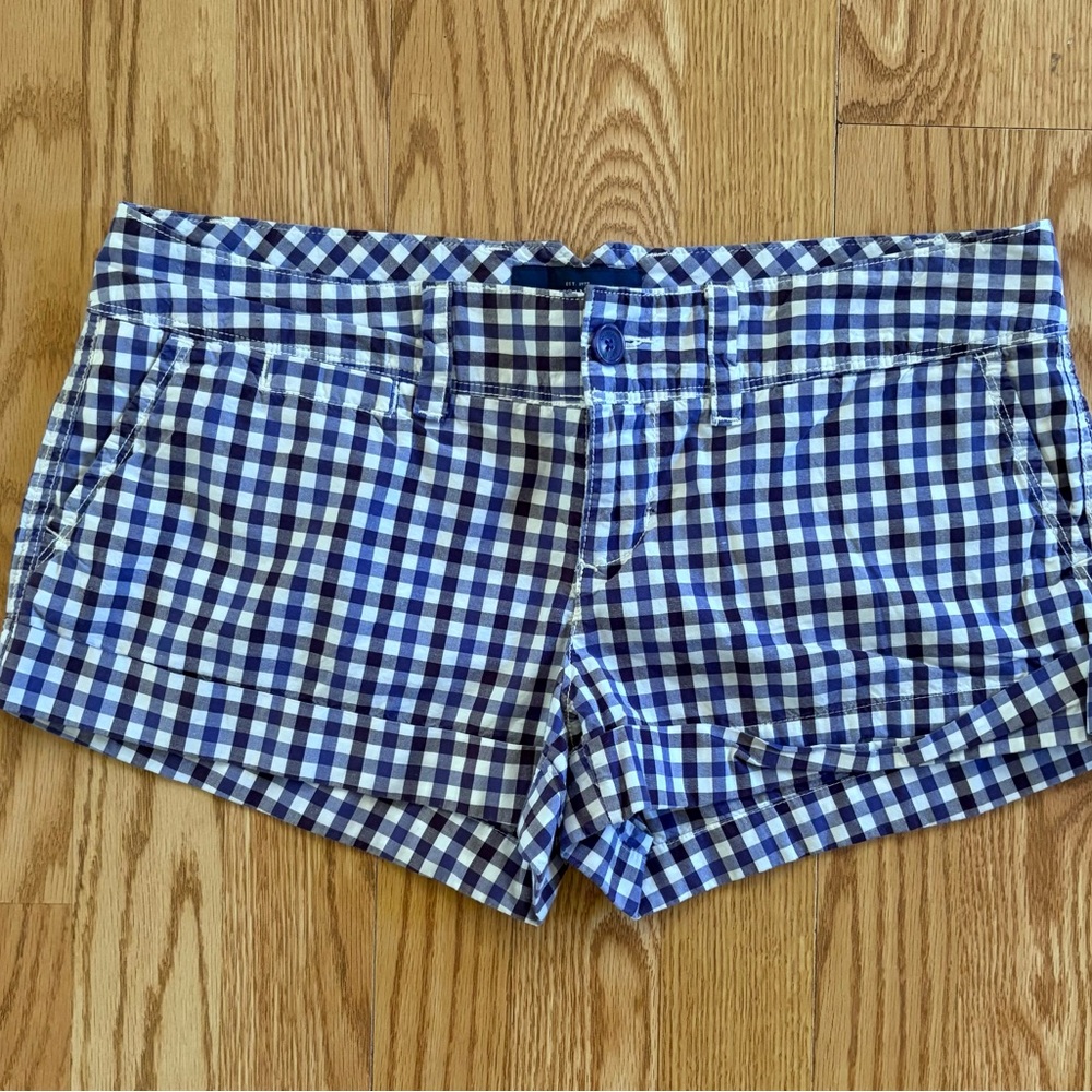 American Eagle Outfitters Blue and White Shorts